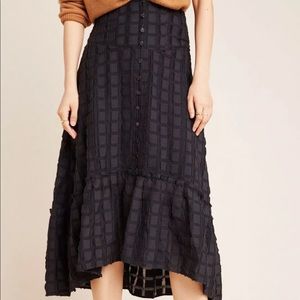 Anthropologie - Merida Textured Flounced Skirt NWT